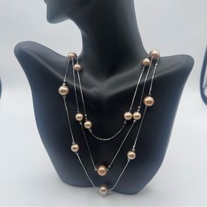 Vintage Layered Pearl Necklace